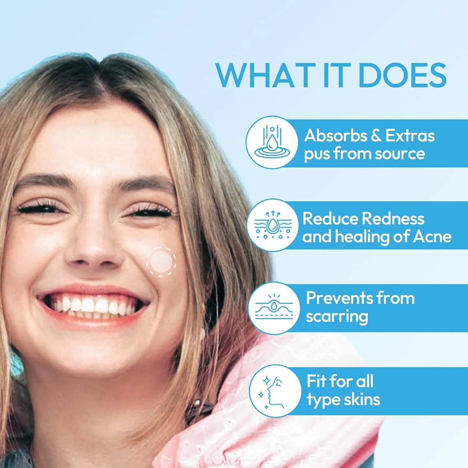 Hydrocolloid Pimple Patch, 360Pcs/Box Acne-Covering Stickers, Spot Cover Stickers for Face and Skin, Skin Care Products for Women & Men, Blemish Patches, Blemish Barrier Patches