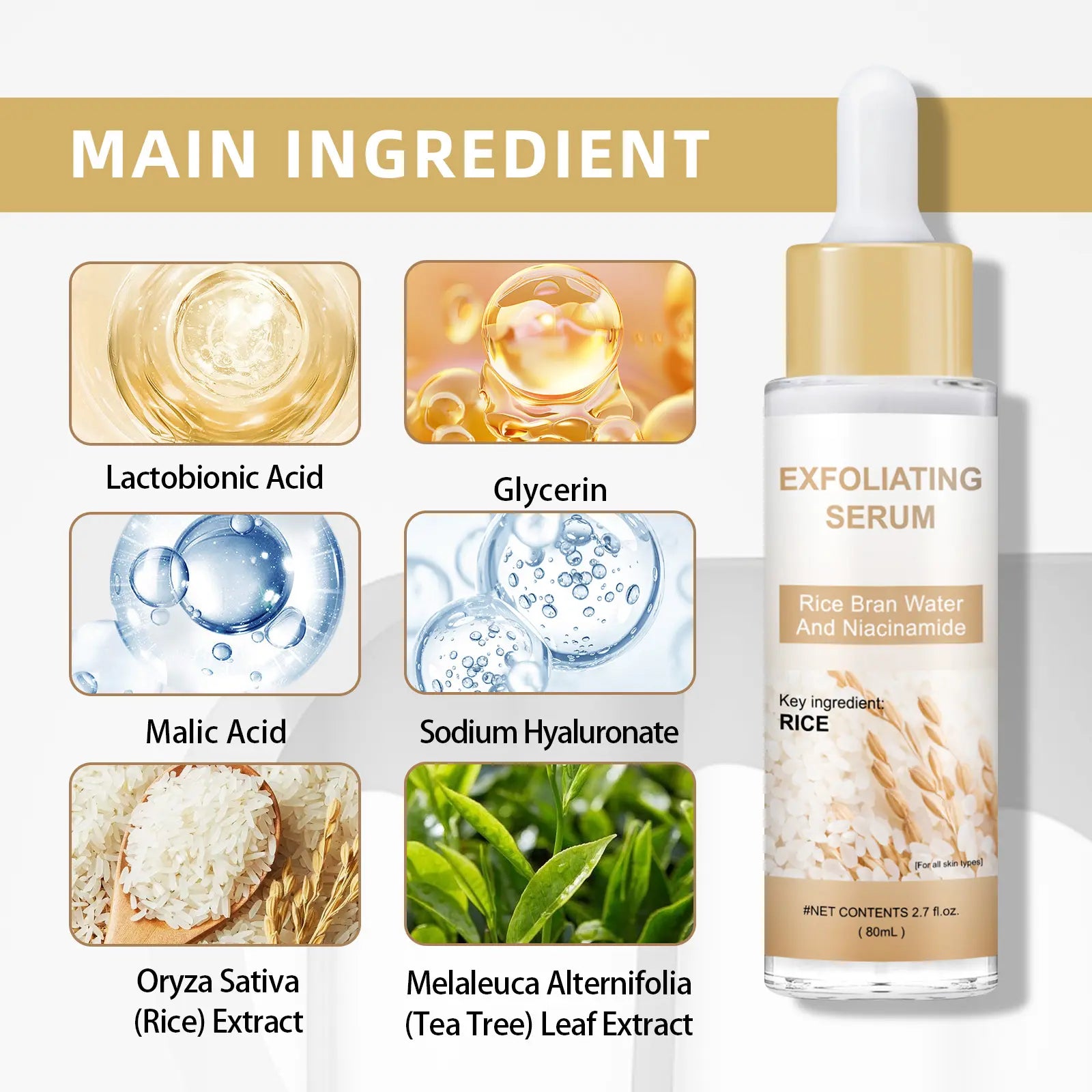 Peel Shot Glow Rice Ampoule Duo, Serums for Brightening, Exfoliating and Moisturizing, White & Black Rice Exfoliant Ampoule, Soft Exfoliating Blackhead Remover, Pore-Refining Brightening Skin Routine