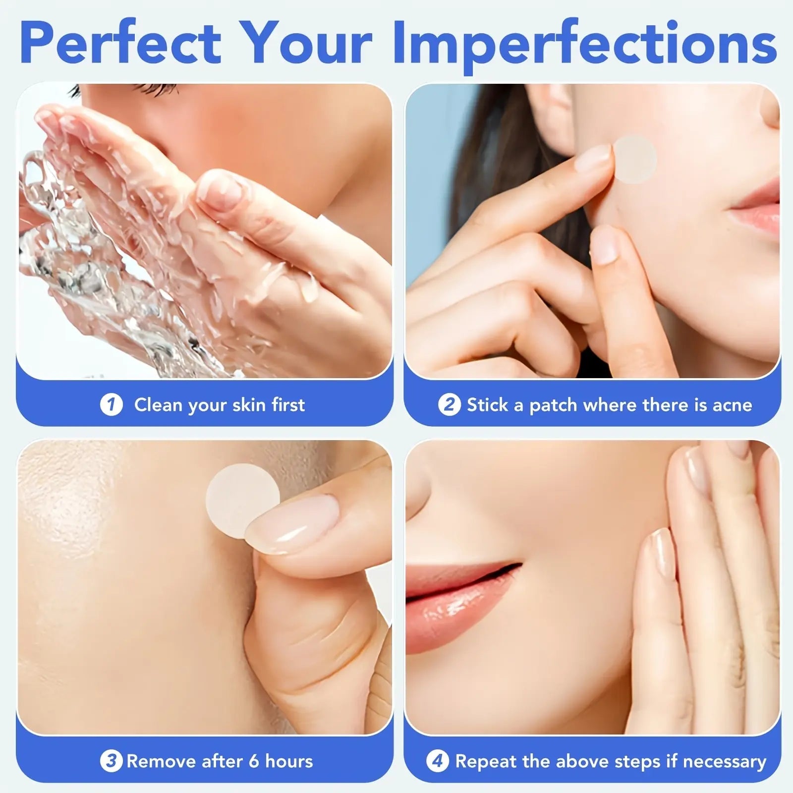 Hydrocolloid Pimple Patch, 360Pcs/Box Acne-Covering Stickers, Spot Cover Stickers for Face and Skin, Skin Care Products for Women & Men, Blemish Patches, Blemish Barrier Patches